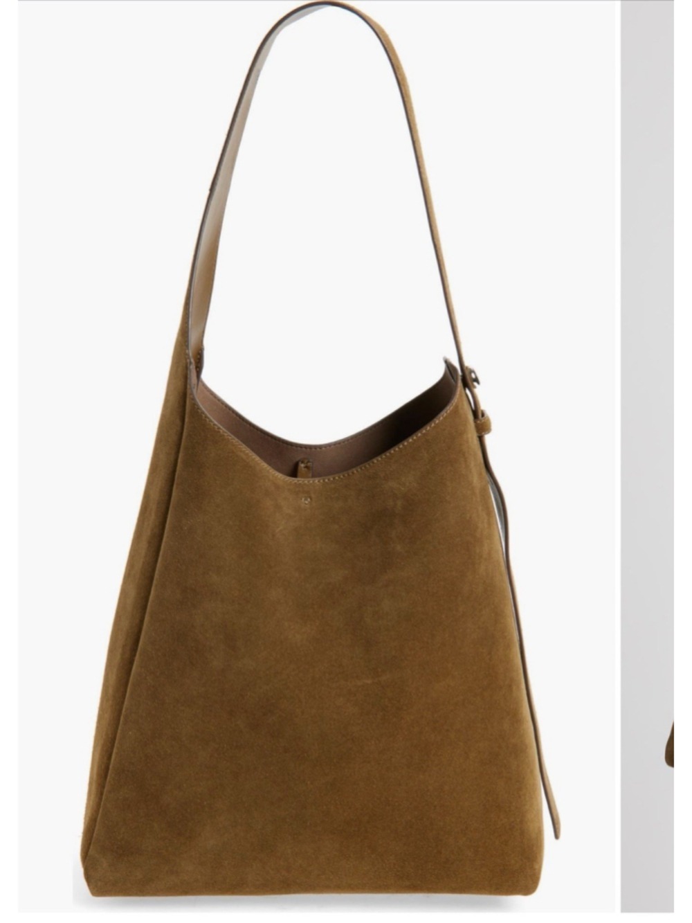New Tory Burch Romy Olive Suede Hobo Bag I Deep Olive - Picture 15 of 16